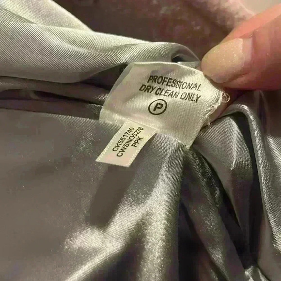 Calvin Klein Premium size XL light pink Pea Coat wool poly blend - Picture 11 of 11